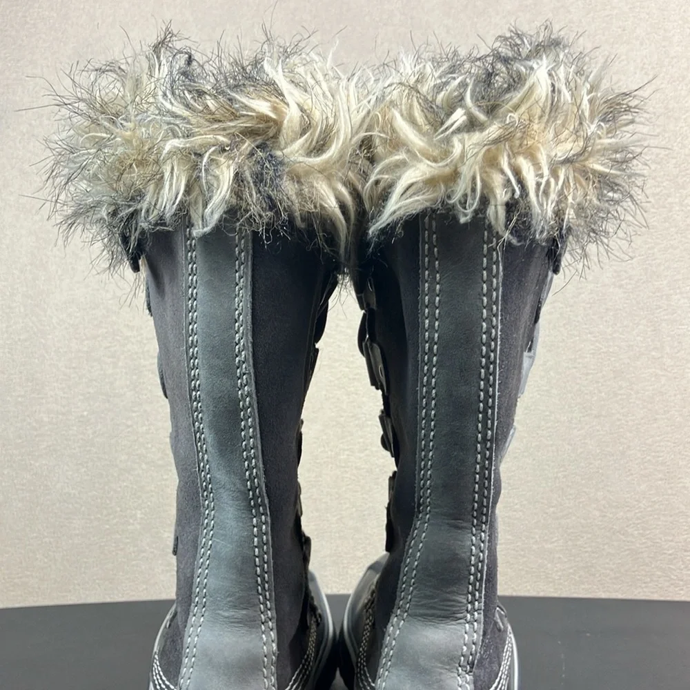 Sorel Joan of‎ Arctic Tall Faux Fur Waterproof Winter Boots Women’s size 6